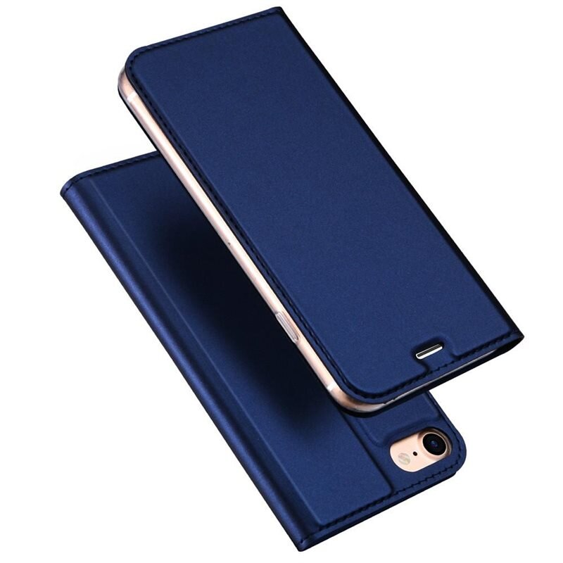 Dux Ducis Skin Pro Series Fodral iPhone SE 2022 - Blå - Tunt mobilfodral med korthållare