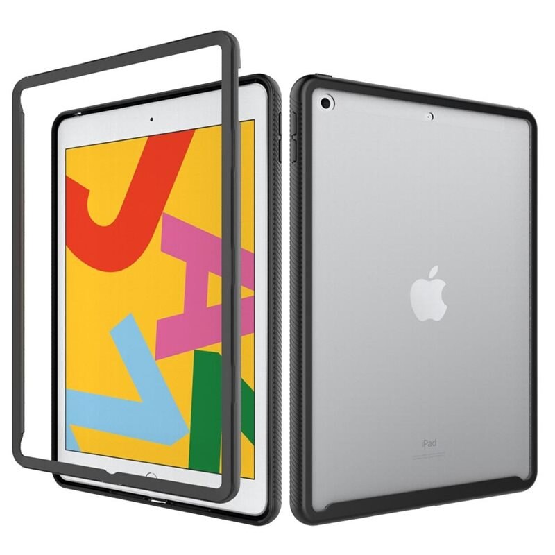Full Cover Skal iPad 10.2 7th Gen (2019) svart - Skyddande 2-delat fodral - Enkel installation