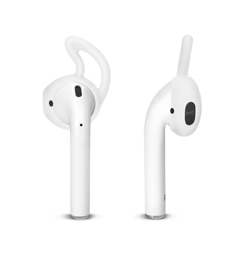Hat Prince 2-pack Earhook Apple AirPods vit/transparent - Håll hörlurarna på plats