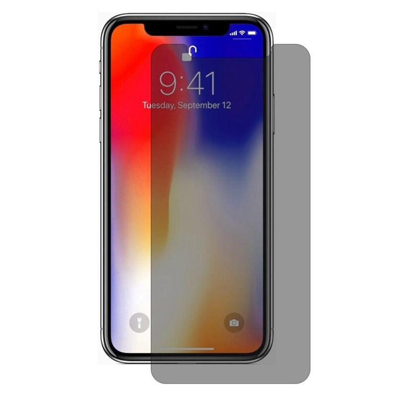 Hat Prince Privacy Härdat Glas Skärmskydd iPhone XR - Skärmskydd med sekretessfilter - Skydda din integritet