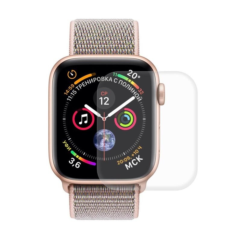 Hat Prince Heltäckande Curved Skärmskydd Apple Watch 40mm - Skärmskydd