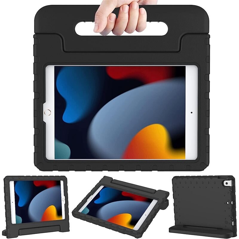 Stöttåligt EVA Skal Apple iPad 10.2 7th Gen (2019) Svart - Perfekt för barn - Skyddande fodral