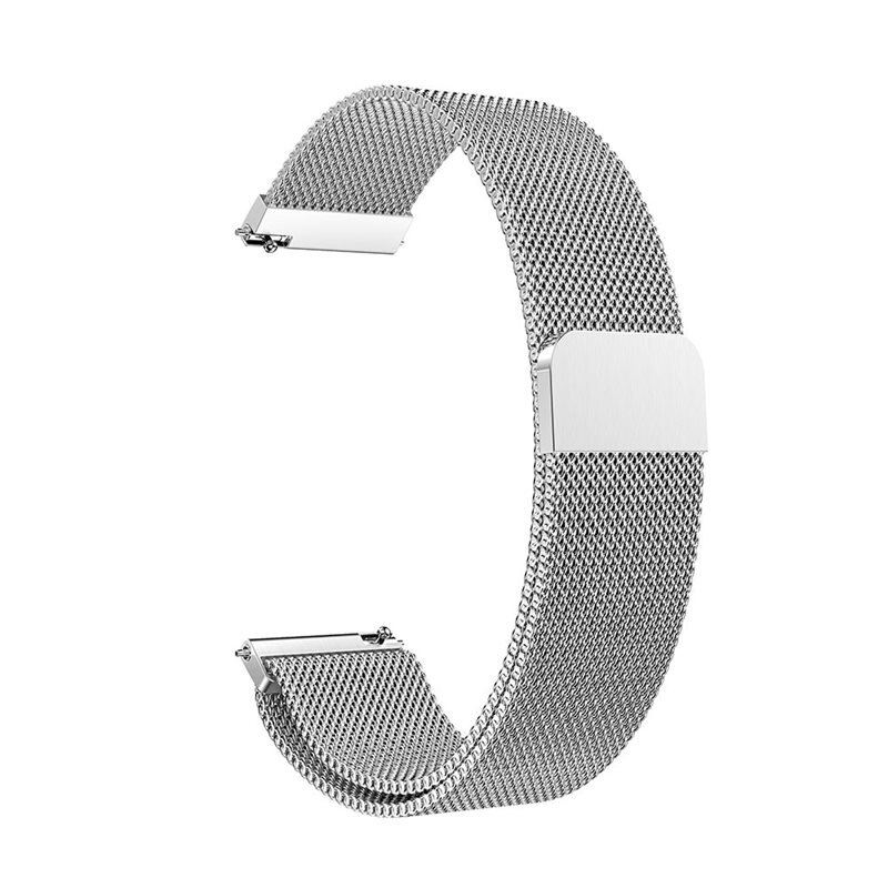 Armband Milanese Garmin Venu 2s Silver - Lyxigt armband med magnetisk stängning - Rostfritt stål