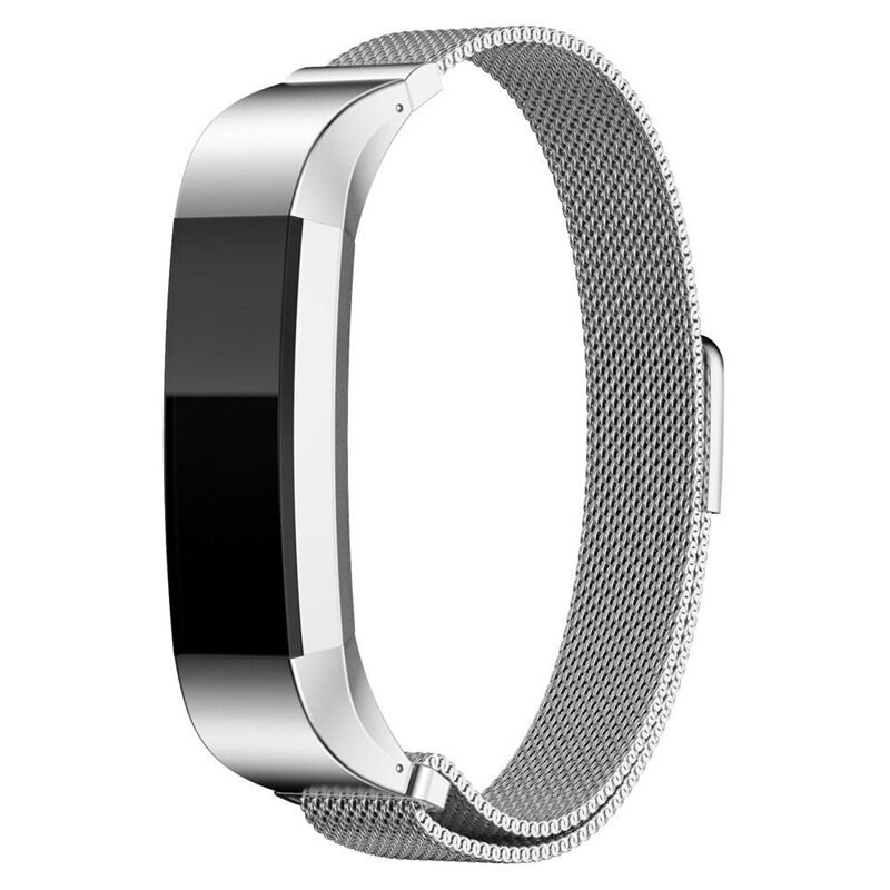 Armband Milanese Fitbit Alta/Alta HR Silver - Lyxigt armband med magnetisk stängning - Rostfritt stål