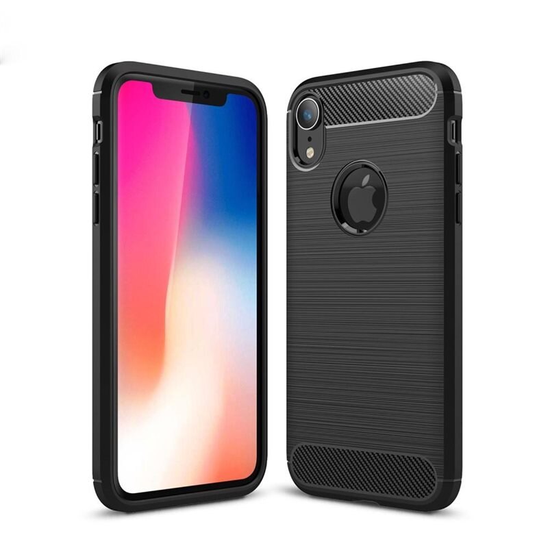 tectTech iPhone Xr Skal TPU Brushed Svart - Mobilskal i snygg design