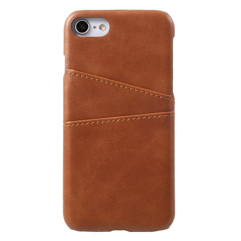tectTech Card Slots Case iPhone 8 Brun - Mobilskal med korthållare