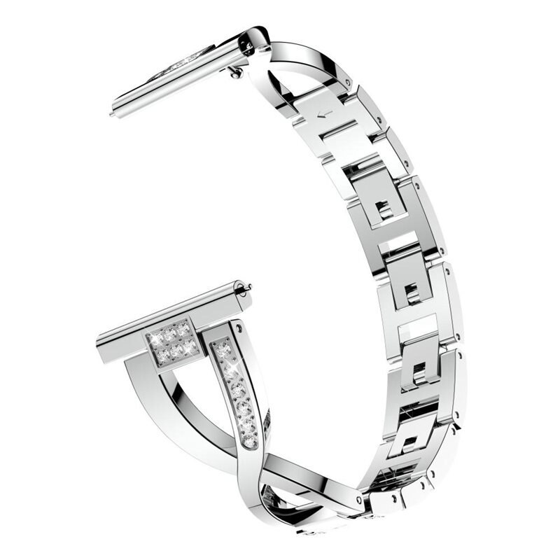 Crystal Armband Garmin Forerunner 255 Silver - Fint armband med glittrande stenar i snygg design
