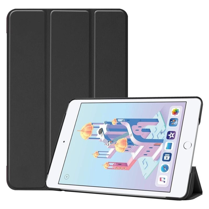 Fodral Tri-fold Apple iPad Mini 5th Gen (2019) Svart - Skyddande fodral med stödfunktion