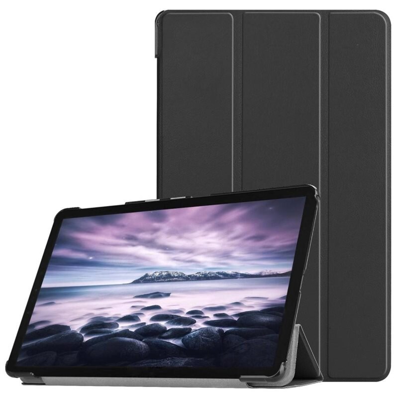 Fodral Tri-fold Samsung Galaxy Tab A 10.5 (2018) Svart - Skyddande fodral med stödfunktion