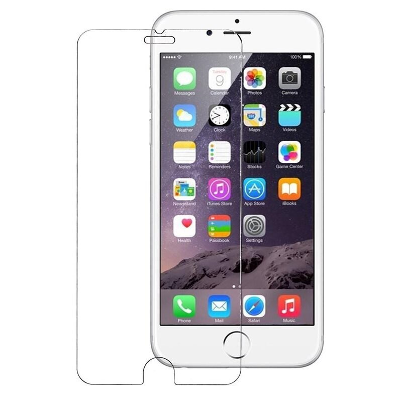 Härdat Glas Skärmskydd iPhone 6 Plus/6S Plus - Skärmskydd i härdat glas - Enkel installation
