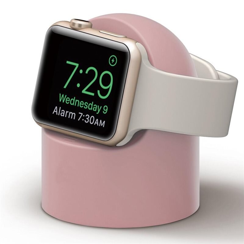 Laddningsställ Apple Watch rosa - Praktiskt ställ