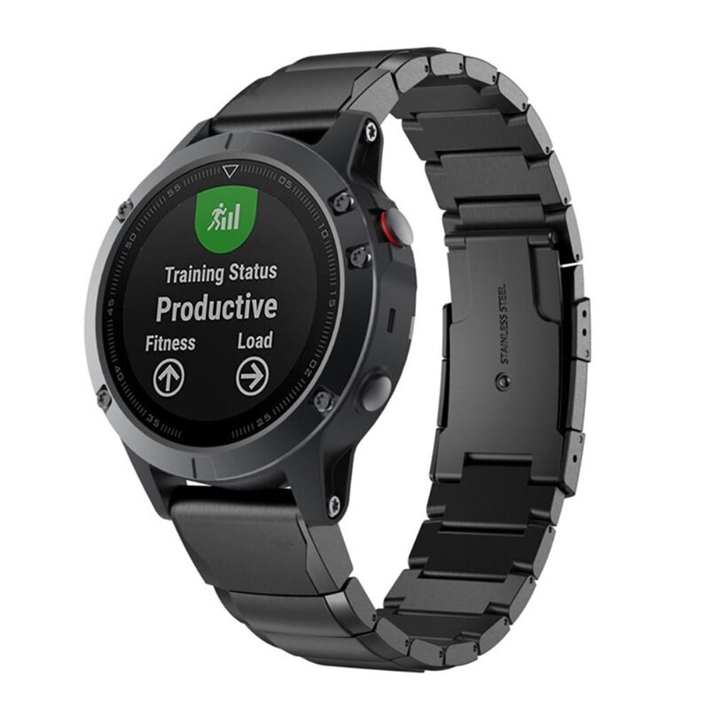 Länkarmband Garmin Epix 47mm Gen 2 svart - Snyggt metallarmband