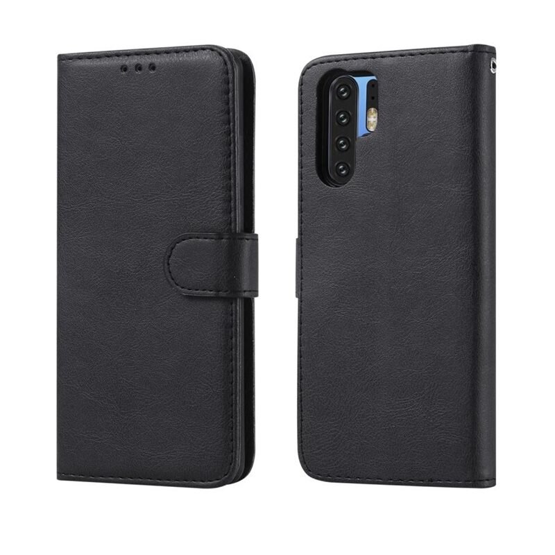 Magnetfodral Huawei P30 Pro svart - Plånboksfodral med avtagbart skal
