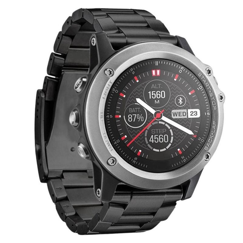 Metallarmband Garmin Fenix 3/Fenix 3 HR Svart - Armband i lyxig och stilren design