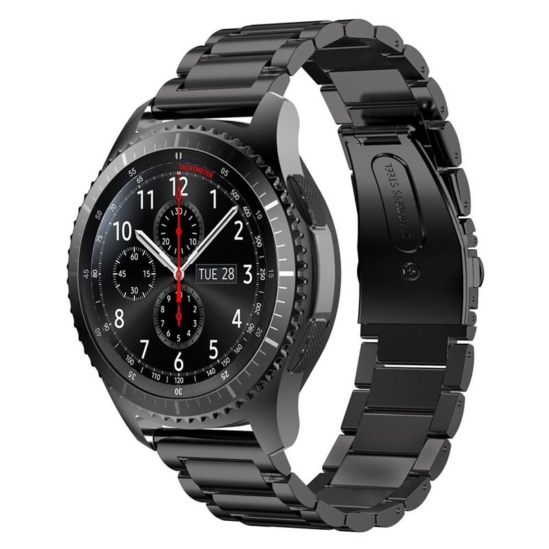 Metallarmband Samsung Gear S3 Frontier Svart - Armband i lyxig och stilren design