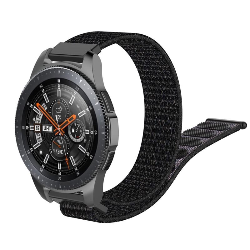 Nylonarmband Samsung Galaxy Watch 5 40mm Svart - Armband i skön och ventilerande nylon