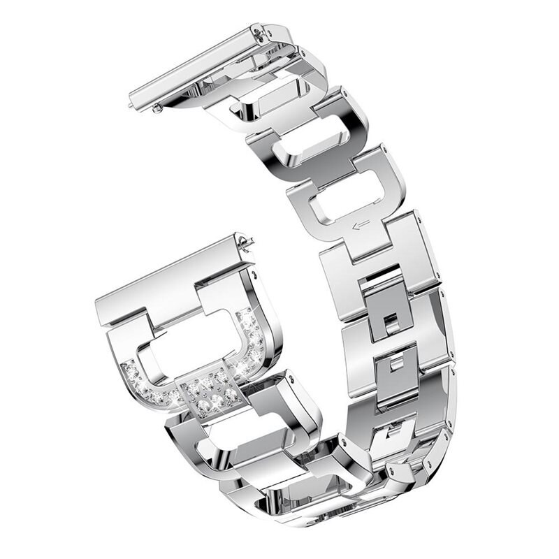 Rhinestone Metallarmband Galaxy Watch 46mm/Gear S3 Silver - Snyggt armband med vackra stenar