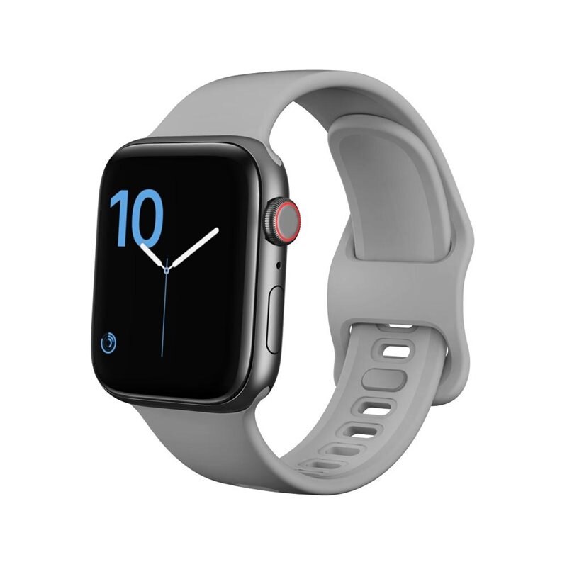 Silikonarmband Apple Watch Series 1-3 38mm Grå - Sportigt armband perfekt för träningen