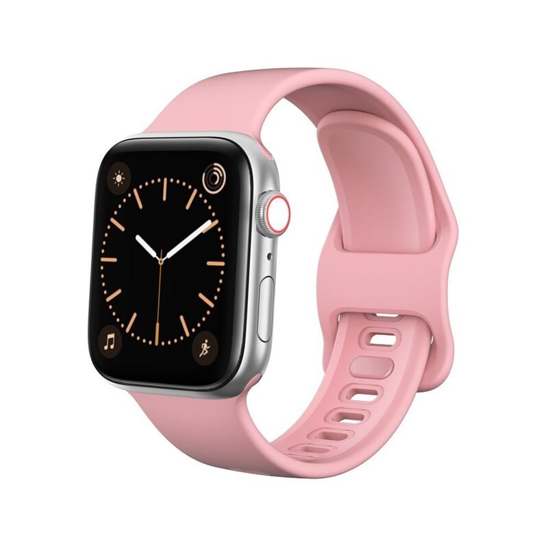Silikonarmband Apple Watch SE 44mm Rosa - Sportigt armband perfekt för träningen