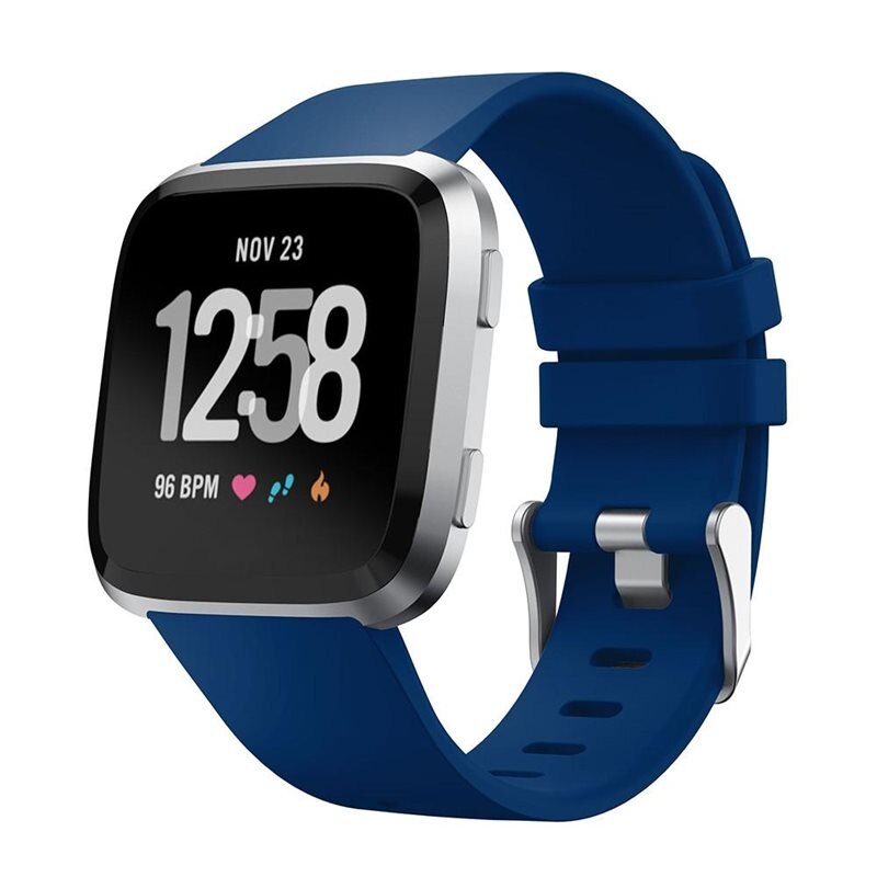 Silikonarmband Fitbit Versa 2/Versa Blå - Sportigt armband perfekt för träningen