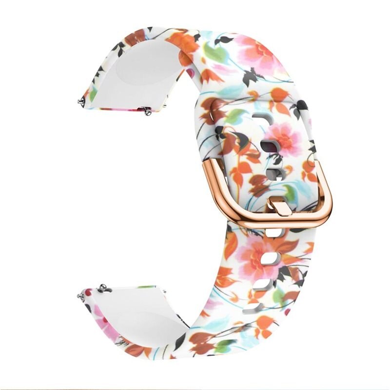 Silikonarmband Samsung Galaxy Watch 6 Classic 47mm Blommor - Sportigt armband perfekt för träningen