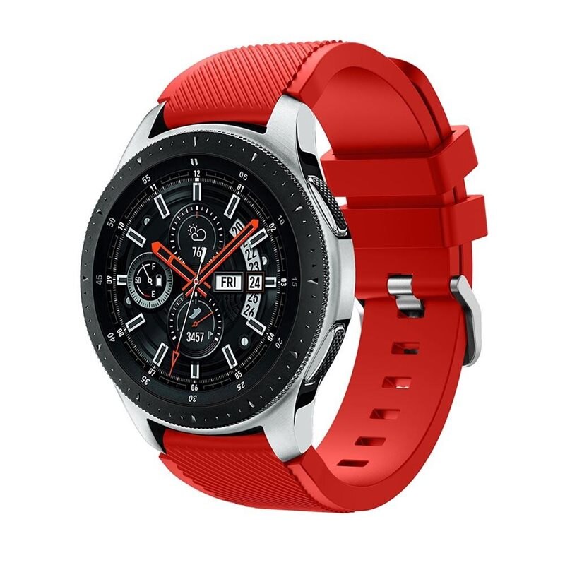 Silikonarmband Samsung Galaxy Watch 46mm Röd - Sportigt armband perfekt för träningen