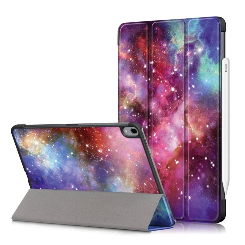 Fodral Tri-fold Apple iPad Air 10.9 5th Gen (2022) Rymd - Skyddande fodral med stödfunktion