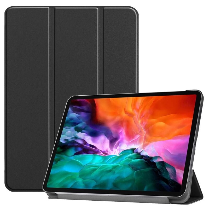 Fodral Tri-fold Apple iPad Pro 12.9 6th Gen (2022) Svart - Skyddande fodral med stödfunktion