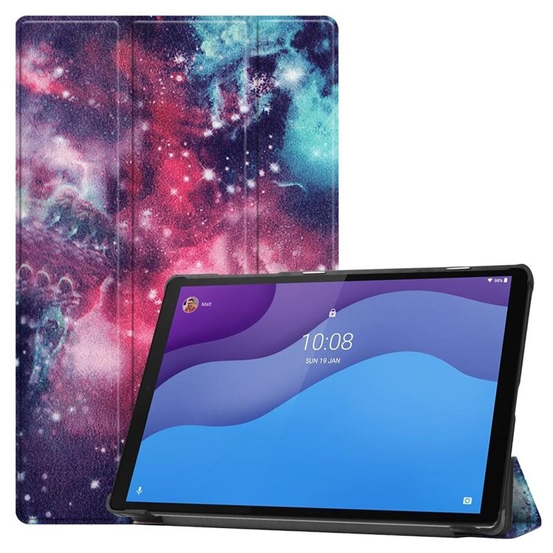 Fodral Tri-fold Lenovo Tab M10 HD (2nd Gen) Flerfärgad/mönster - Skyddande fodral med stödfunktion