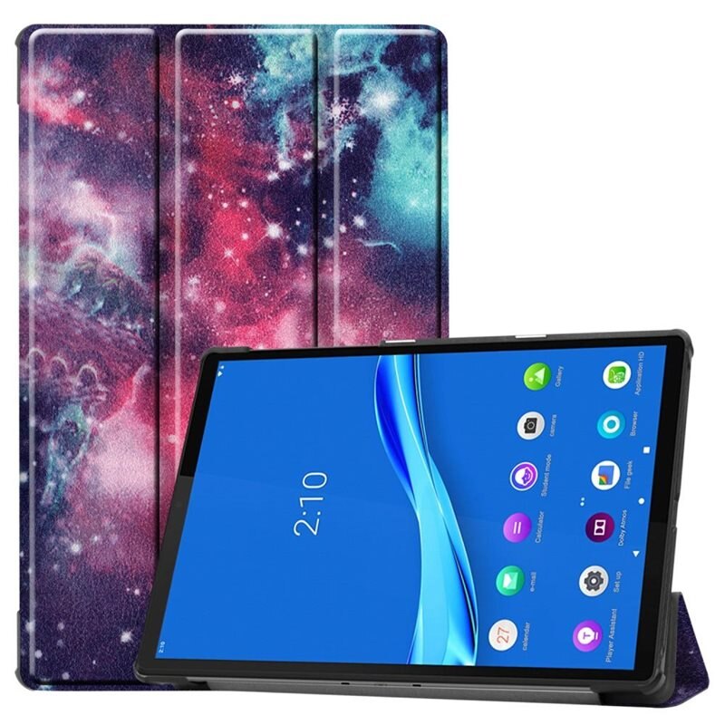 Fodral Tri-fold Lenovo Tab M10 FHD Plus (2nd Gen) 10.3 Rymd - Skyddande fodral med stödfunktion