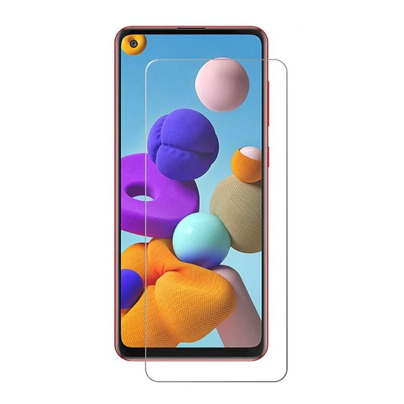 Samsung Galaxy A21s Skärmskydd Härdat Glas 0.3mm - Tunt skärmskydd i tåligt härdat glas