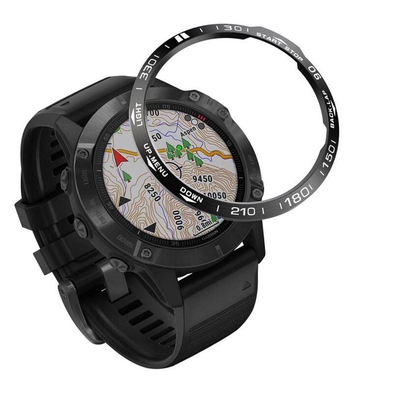 Infattning Garmin Fenix 6X Svart - Ge din klocka ett nytt fräscht utseende