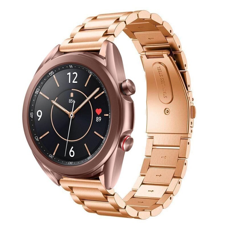 Metallarmband Samsung Galaxy Watch 3 41mm Roséguld - Armband i lyxig och stilren design