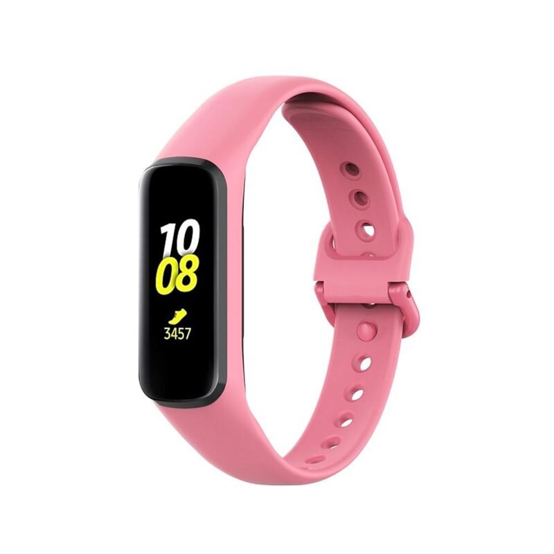 Silikonarmband Samsung Galaxy Fit 2 rosa - Sportigt armband perfekt för träningen