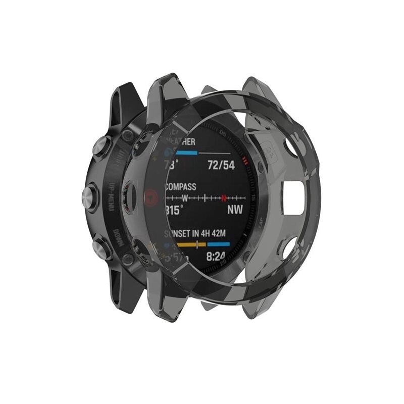 Skal Garmin Fenix 6X svart - Skyddande skal