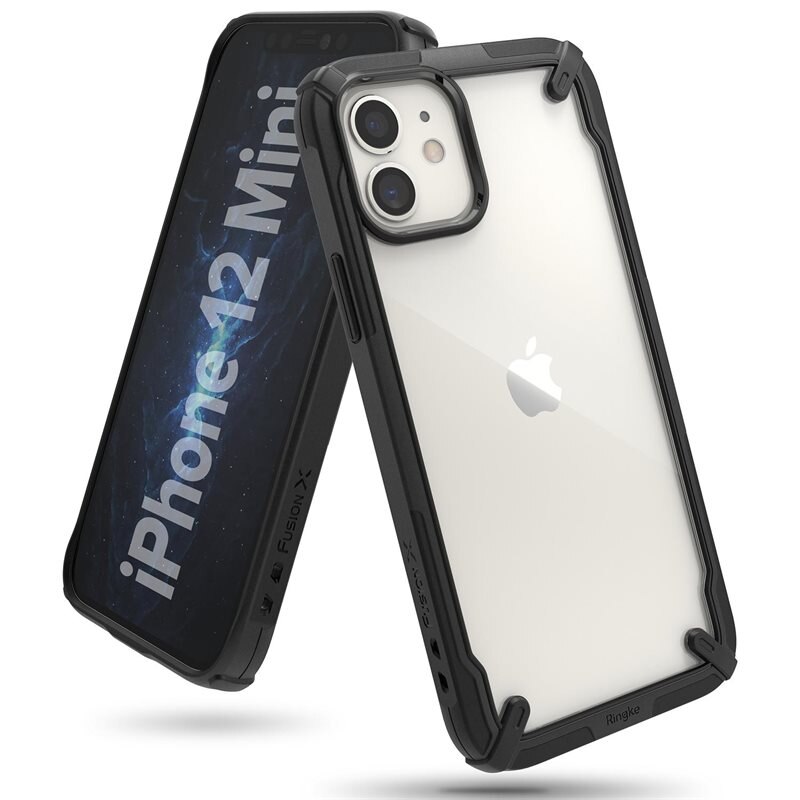 Ringke Fusion X Skal iPhone 12 Mini Svart - Mobilskal i tuff design