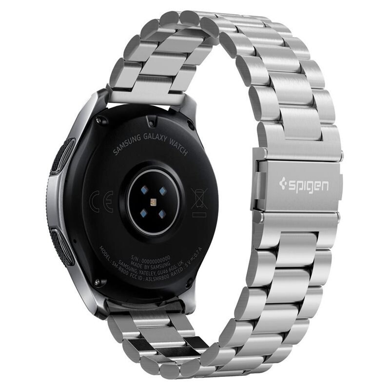 Spigen Mibro X1 Armband Modern Fit Silver - Snyggt metallarmband - Justerbar längd