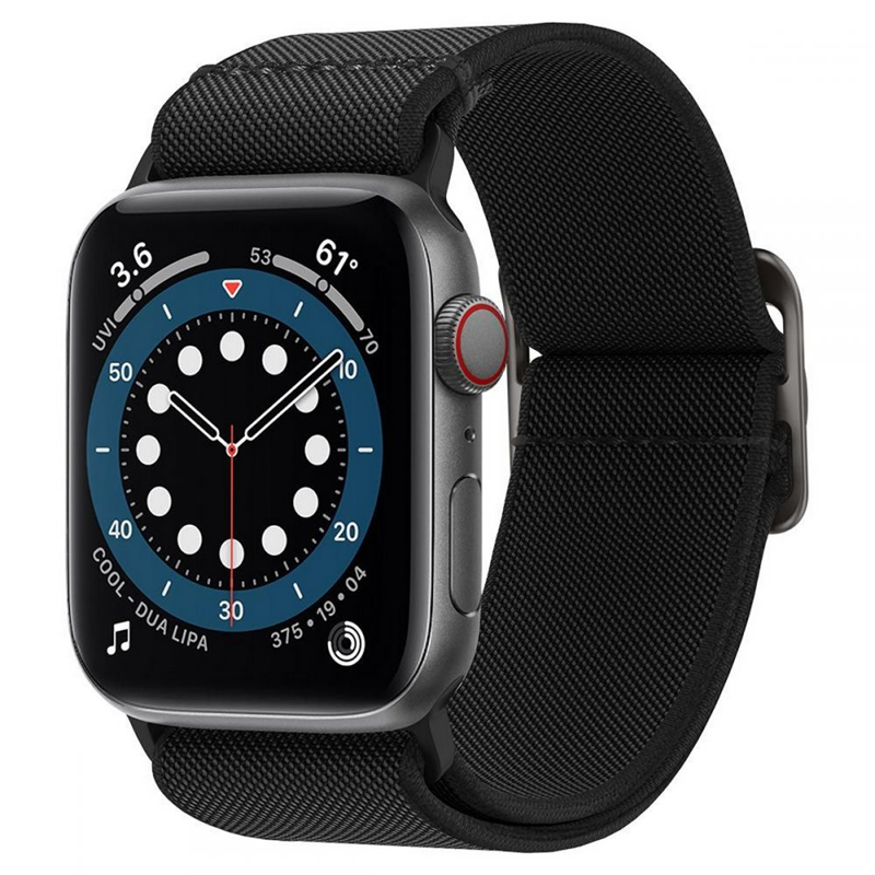Spigen Fit Lite Apple Watch Ultra 2 49mm Black - Stiligt och komfortabelt armband