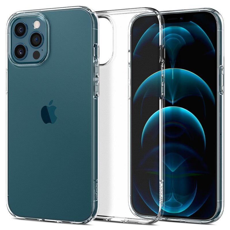Spigen iPhone 12/12 Pro Skal Liquid genomskinlig - Mobilskal
