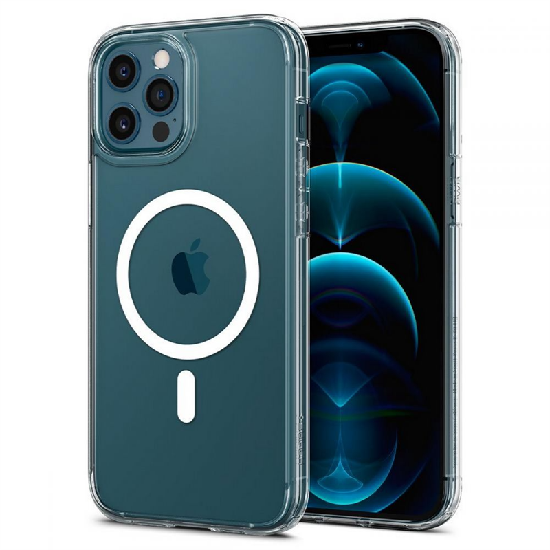 Spigen iPhone 12 Pro Max Skal Ultra Hybrid Mag genomskinlig - Mobilskal med MagSafe