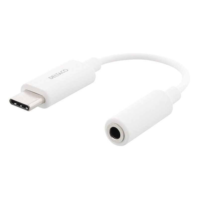 Deltaco USB-C till 3.5 mm DAC Adapter - Adapter hörlursuttag