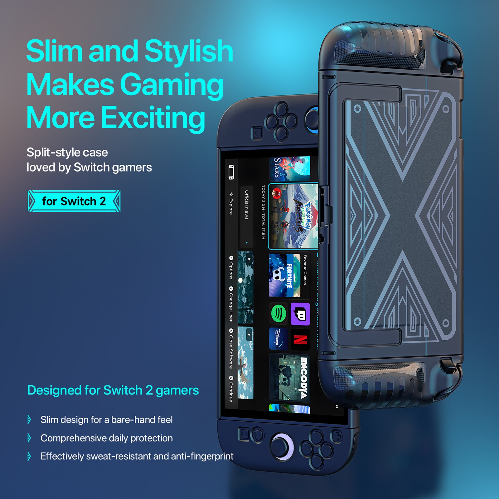 Grip X Skal Nintendo Switch 2 Svart
