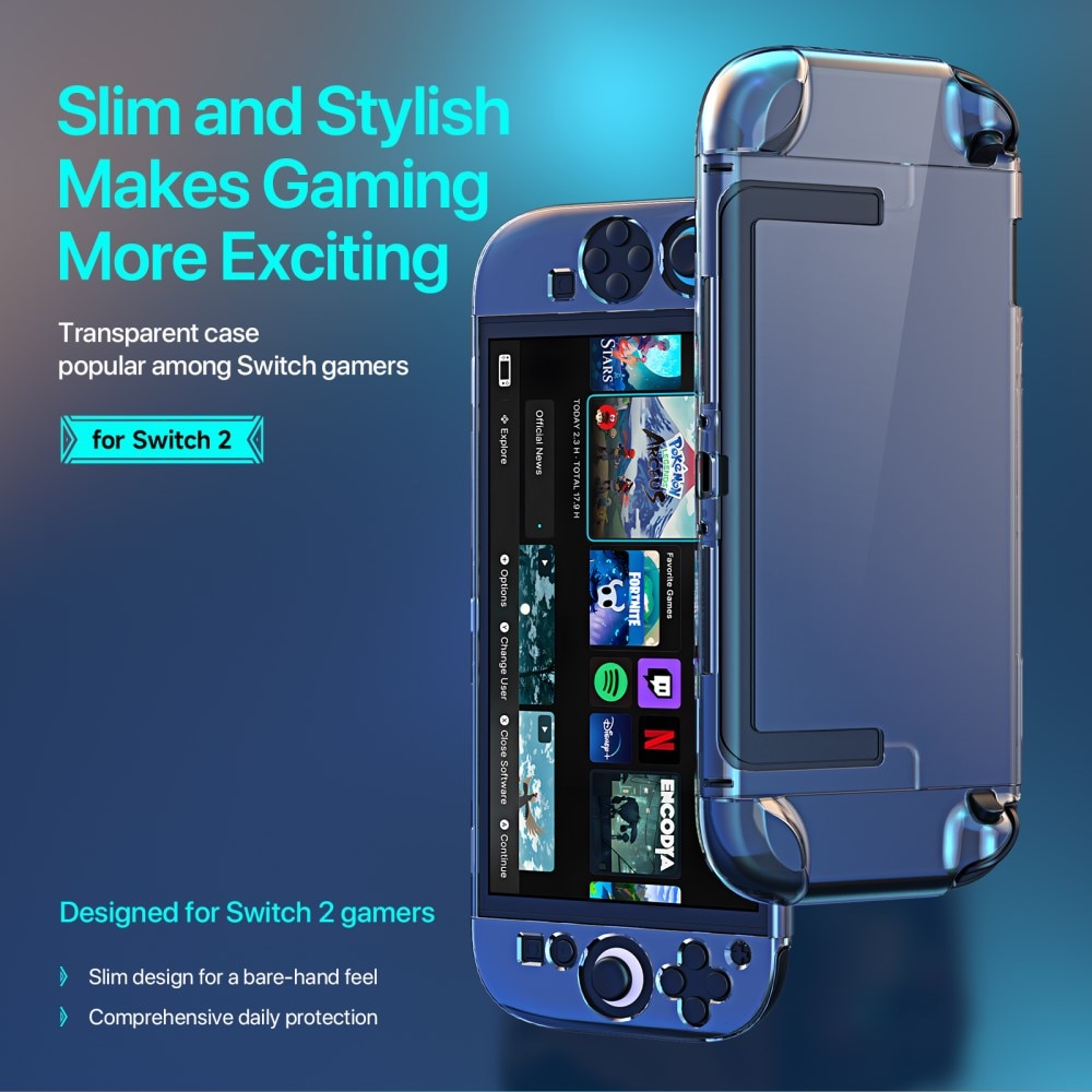 Slim Skal Nintendo Switch 2 Genomskinlig