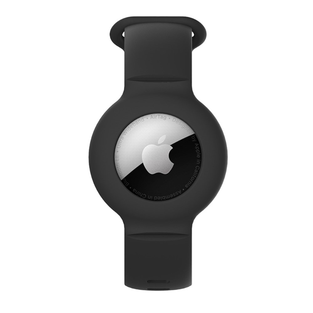 Silikonarmband Apple AirTag svart