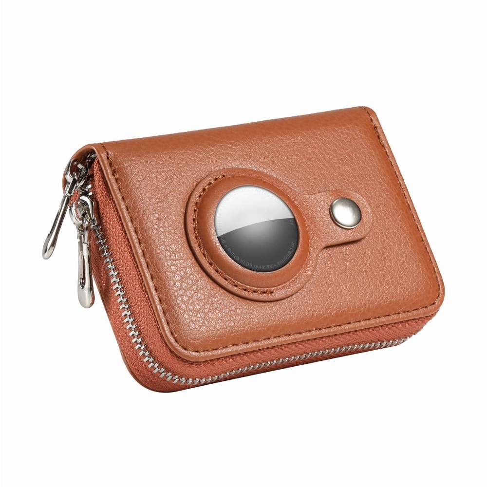 AirTag-plånbok RFID-skydd brun