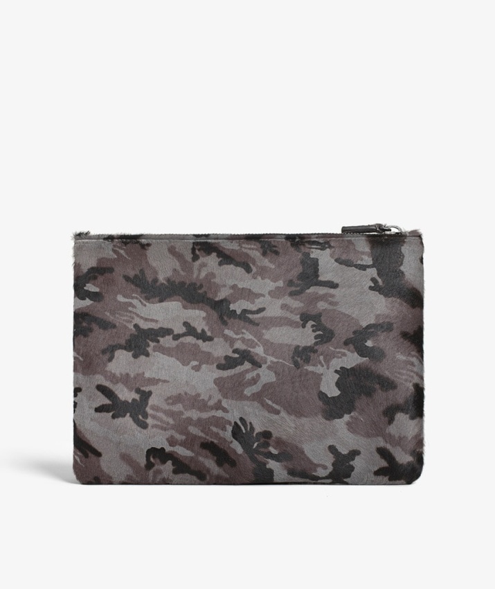 Small Clutch Pony Mini Military Grey
