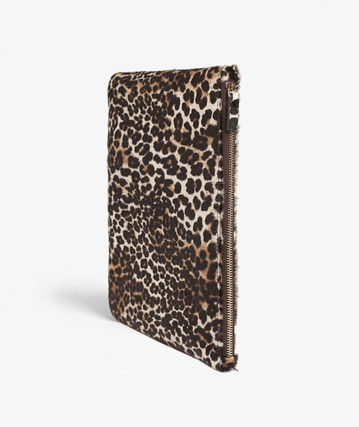 Small Clutch Pony Mini Leopardo White