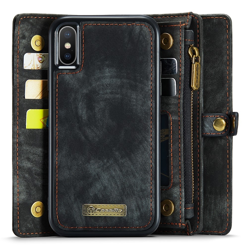 Multi-slot Plånboksfodral iPhone X/XS Grå