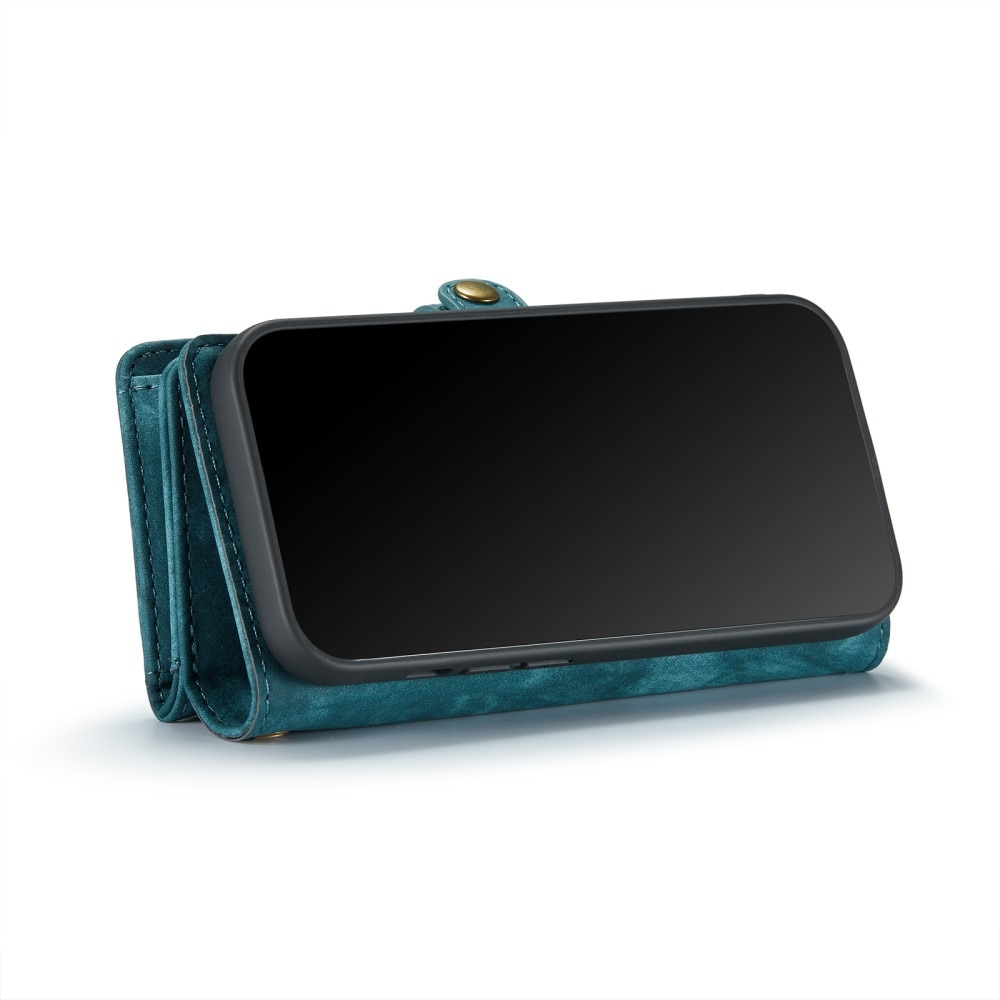 Multi-slot Plånboksfodral iPhone XR blå