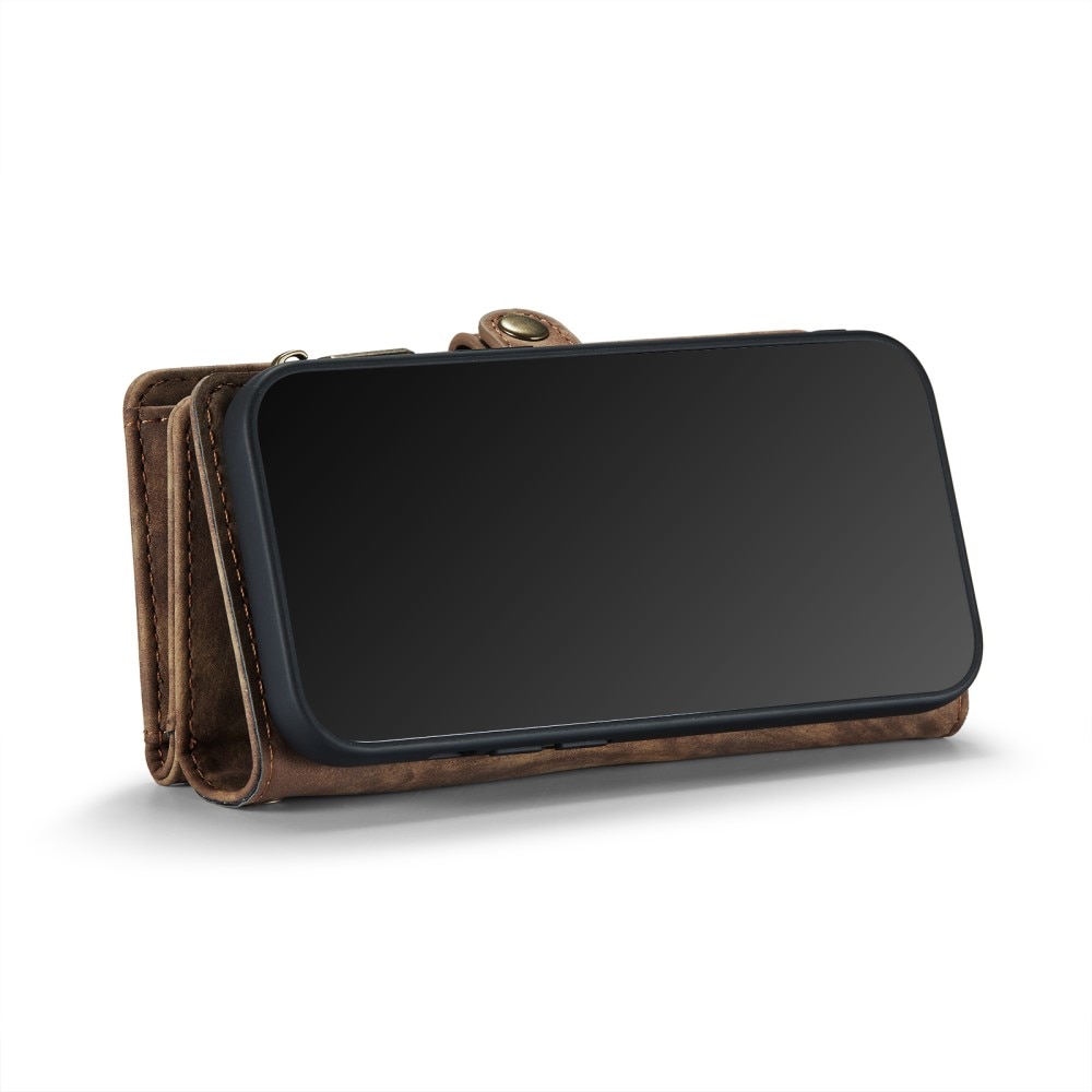 Multi-slot Plånboksfodral iPhone Xr Brun